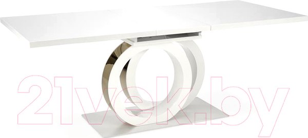 Изображение товара Обеденный стол Halmar Galardo 160-200x90x76 (белый/золото)