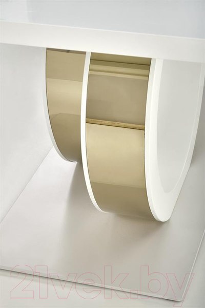 Изображение товара Обеденный стол Halmar Galardo 160-200x90x76 (белый/золото)