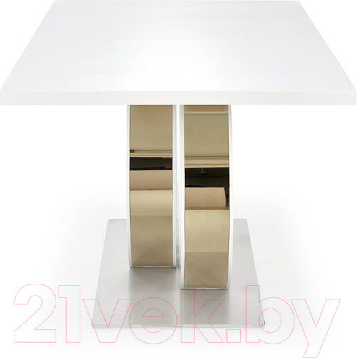 Изображение товара Обеденный стол Halmar Galardo 160-200x90x76 (белый/золото)