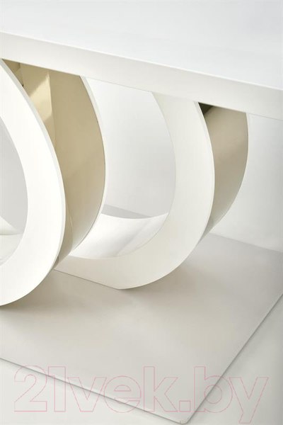 Изображение товара Обеденный стол Halmar Galardo 160-200x90x76 (белый/золото)