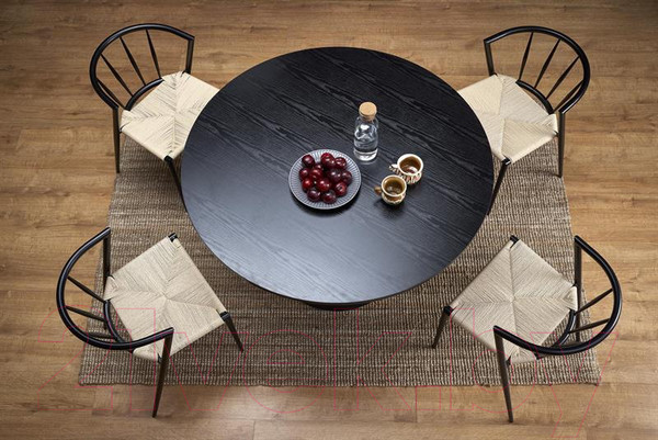 Изображение товара Обеденный стол Halmar Ginter 120x77 (черный)