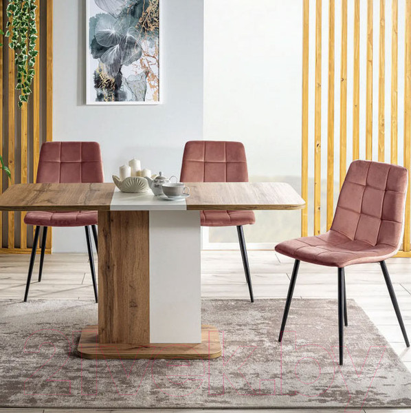 Изображение товара Стул Signal Chic Velvet (Bluvel 52 античный розовый/черный)