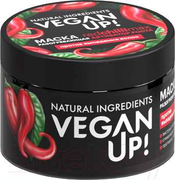 Изображение товара Маска для волос Vegan Up Redchillimax Активатор роста Разогревающая для волос (300мл)