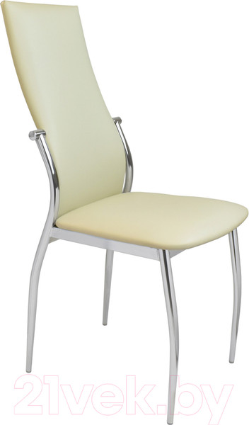 Изображение товара Стул Гальваник Комфорт с утонением (эмаль серебро/Santorini 0427 слоновая кость)