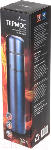 Изображение товара Термос для напитков Тонар HS.TM-053-B (1.2л, синий)