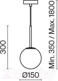 Изображение товара Потолочный светильник Maytoni Basic Form MOD321PL-01B