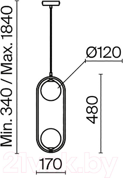 Изображение товара Потолочный светильник Maytoni Ring MOD013PL-02BS1