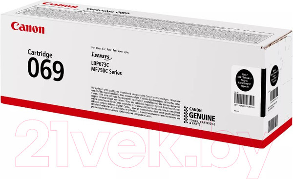 Изображение товара Картридж Canon 069Bk (5094C002)