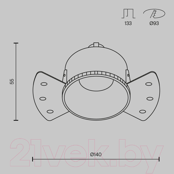 Изображение товара Точечный светильник Maytoni Share DL051-01-GU10-RD-WS