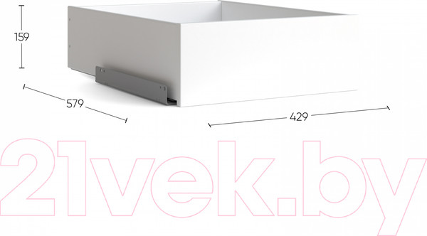 Изображение товара Модуль с ящиком Mio Tesoro Макс 2.06.09.130.1 (белый)