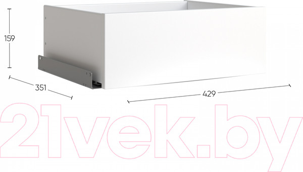 Изображение товара Модуль с ящиком Mio Tesoro Макс 2.06.09.140.1 (белый)