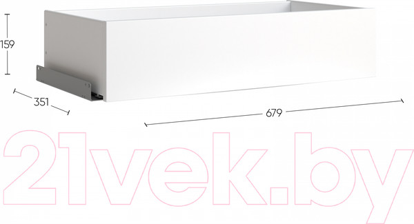 Изображение товара Модуль с ящиком Mio Tesoro Макс 2.06.09.160.1 (белый)