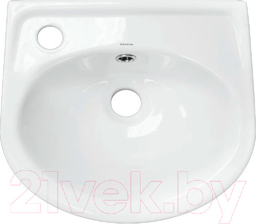 Изображение товара Умывальник Sanita Лада 37 WB.MN/Lada/37-L/WHT.G/S1