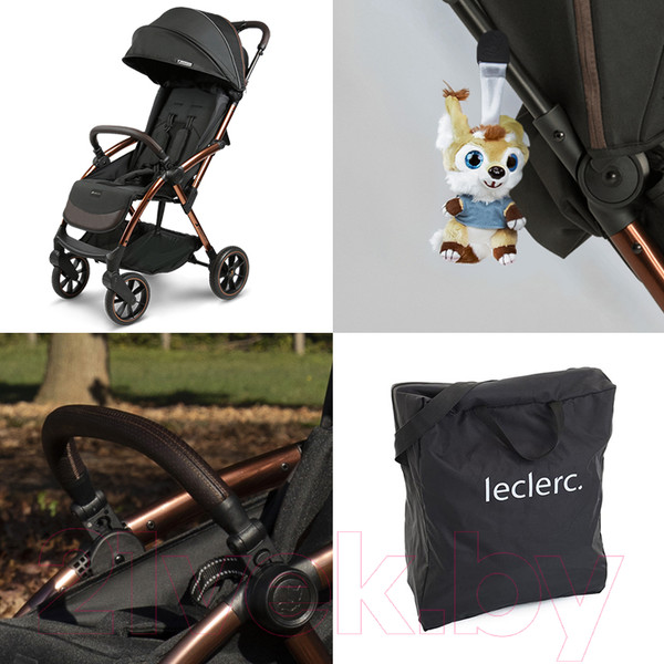 Изображение товара Детская прогулочная коляска Leclerc Influencer XL / LEC10011 (Black Brown)