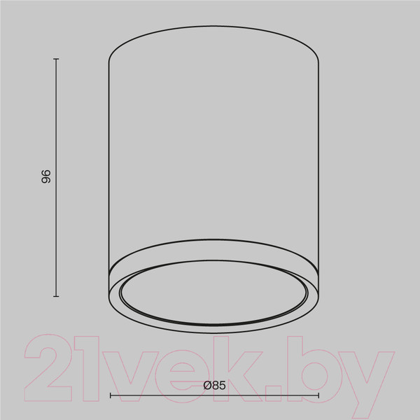 Изображение товара Точечный светильник Maytoni Hoop C086CM-GX53-MRD-W