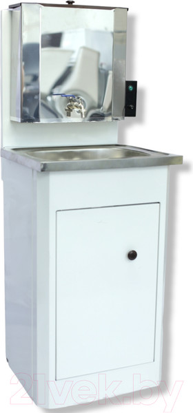 Изображение товара Умывальник для дачи Петромаш С водонагревателем ЭВБО-20Н / slkptr212 (белый/мойка нержавейка)