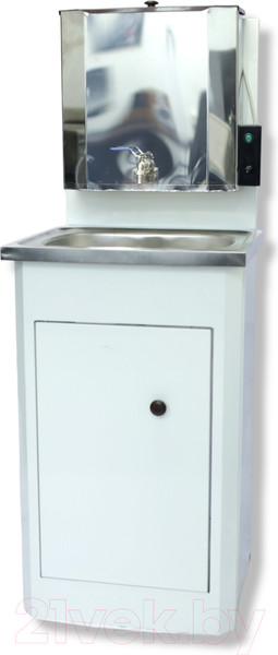 Изображение товара Умывальник для дачи Петромаш С водонагревателем ЭВБО-20Н / slkptr212 (белый/мойка нержавейка)