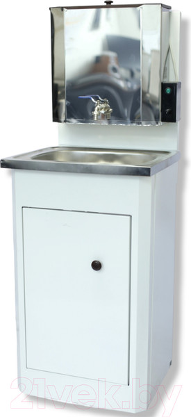 Изображение товара Умывальник для дачи Петромаш С водонагревателем ЭВБО-20Н / slkptr212 (белый/мойка нержавейка)