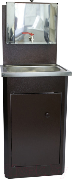 Изображение товара Умывальник для дачи Петромаш Дачный с бачком 15Н / slkptr15 (античная медь/мойка нержавейка)