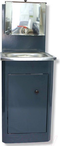 Изображение товара Умывальник для дачи Петромаш С бачком 15Н / slkptr151 (мокрый асфальт/мойка нержавейка)