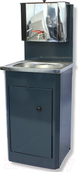 Изображение товара Умывальник для дачи Петромаш С бачком 15Н / slkptr151 (мокрый асфальт/мойка нержавейка)