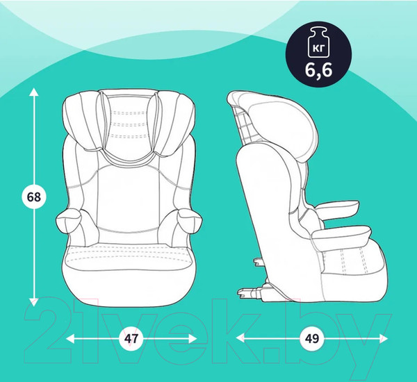 Изображение товара Автокресло Nania Rway Easyfix / 7094030620 (Tech Silver)