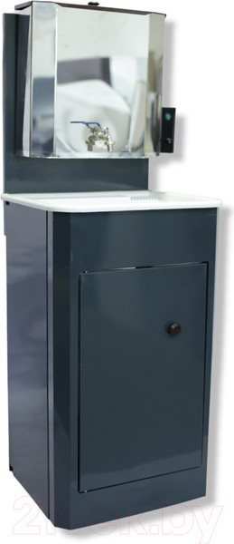 Изображение товара Умывальник для дачи Петромаш С водонагревателем ЭВБО-20Н / slkptr22pl (мокрый асфальт/мойка пластик)