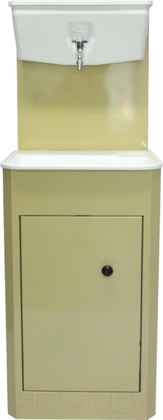 Изображение товара Умывальник для дачи Петромаш С бачком УМ-10 / slkptr114 (бежевый/мойка пластик)