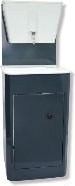 Изображение товара Умывальник для дачи Петромаш С бачком УМ-17 / slkptr131 (мокрый асфальт/мойка пластик)