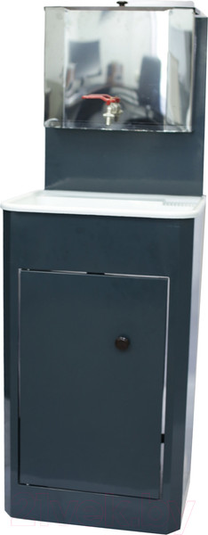 Изображение товара Умывальник для дачи Петромаш С бачком 15Н / slkptr141 (мокрый асфальт/мойка пластик)