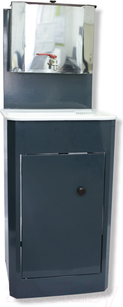 Изображение товара Умывальник для дачи Петромаш С бачком 15Н / slkptr141 (мокрый асфальт/мойка пластик)