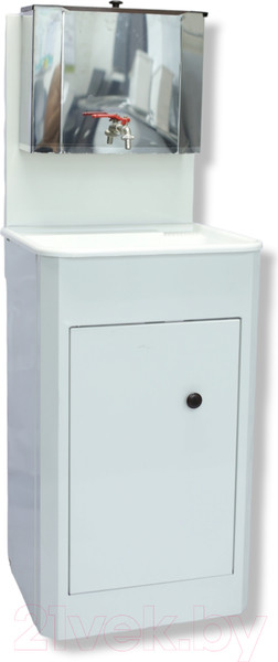 Изображение товара Умывальник для дачи Петромаш С бачком 15Н / slkptr142 (белый/мойка пластик)