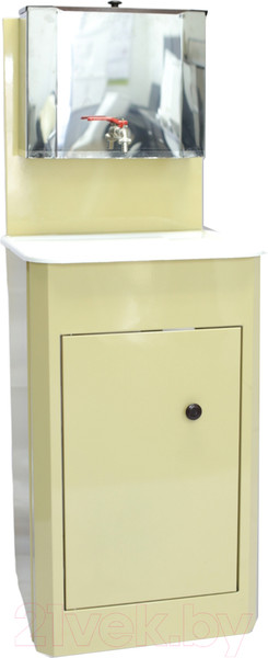 Изображение товара Умывальник для дачи Петромаш С бачком 15Н / slkptr143 (бежевый/мойка пластик)