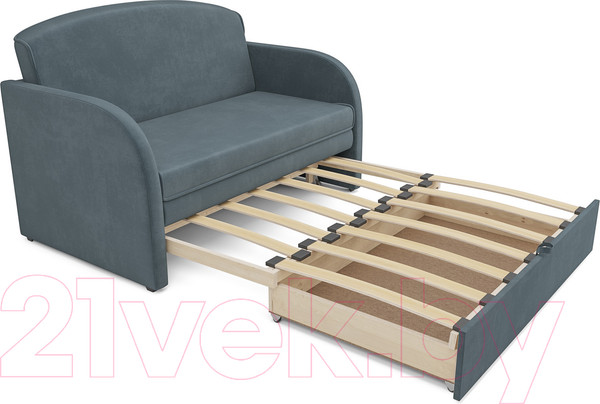 Изображение товара Диван Mebel-Ars Малютка (велюр серо-синий HB-178 26)