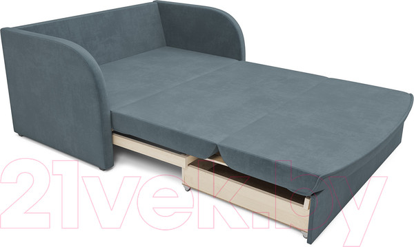 Изображение товара Диван Mebel-Ars Малютка (велюр серо-синий HB-178 26)