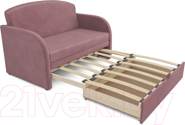 Изображение товара Диван Mebel-Ars Малютка (велюр пудра НВ-178 18)