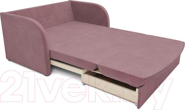 Изображение товара Диван Mebel-Ars Малютка (велюр пудра НВ-178 18)