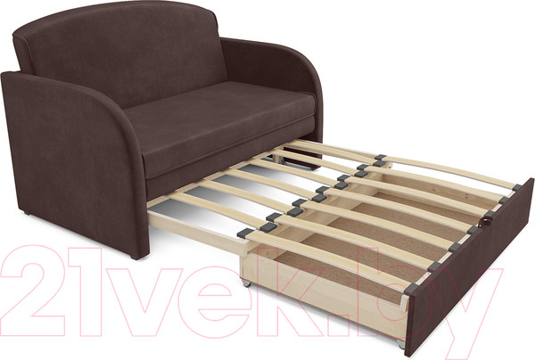 Изображение товара Диван Mebel-Ars Малютка (велюр молочный шоколад НВ-178 13)
