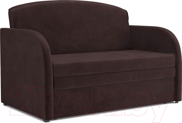 Изображение товара Диван Mebel-Ars Малютка (велюр шоколад HB-178 16)