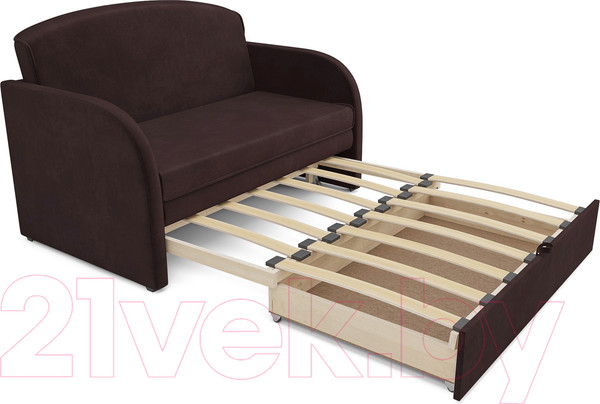 Изображение товара Диван Mebel-Ars Малютка (велюр шоколад HB-178 16)