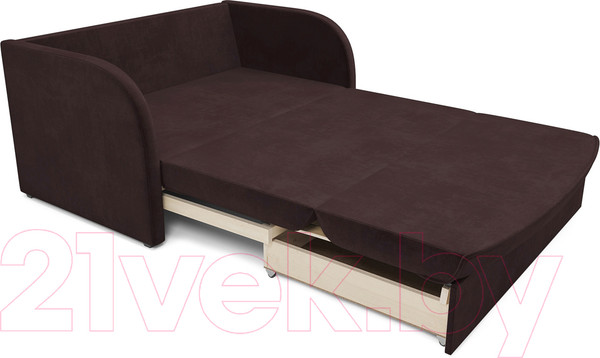 Изображение товара Диван Mebel-Ars Малютка (велюр шоколад HB-178 16)