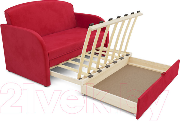 Изображение товара Диван Mebel-Ars Малютка (кордрой красный)