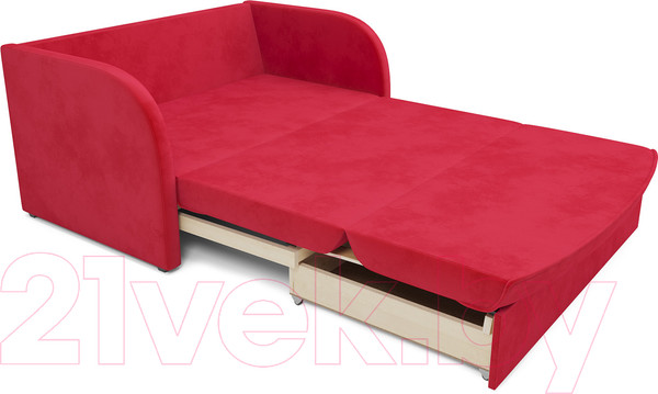 Изображение товара Диван Mebel-Ars Малютка (кордрой красный)