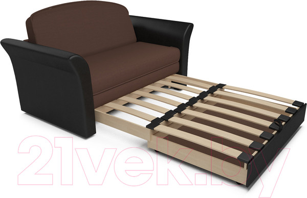 Изображение товара Диван Mebel-Ars Малютка №2 (рогожка шоколад)
