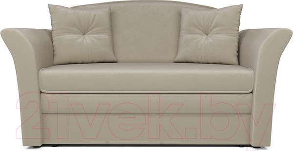 Изображение товара Диван Mebel-Ars Малютка №2 (бархат бежевый Star Velvet 6 Light Beige)