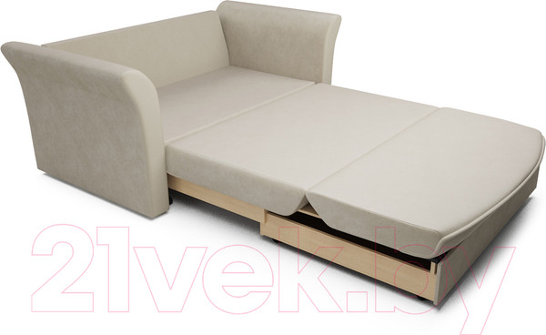 Изображение товара Диван Mebel-Ars Малютка №2 (бархат бежевый Star Velvet 6 Light Beige)