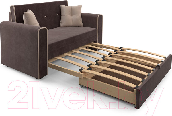 Изображение товара Диван Mebel-Ars Санта (кордрой коричневый)