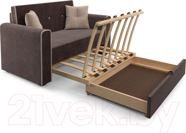 Изображение товара Диван Mebel-Ars Санта (кордрой коричневый)