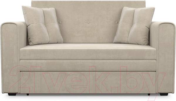 Изображение товара Диван Mebel-Ars Санта (бархат бежевый Star Velvet 6 Light Beige)