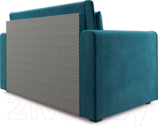 Изображение товара Диван Mebel-Ars Санта (бархат сине-зеленый Star Velvet 43 Black Green)